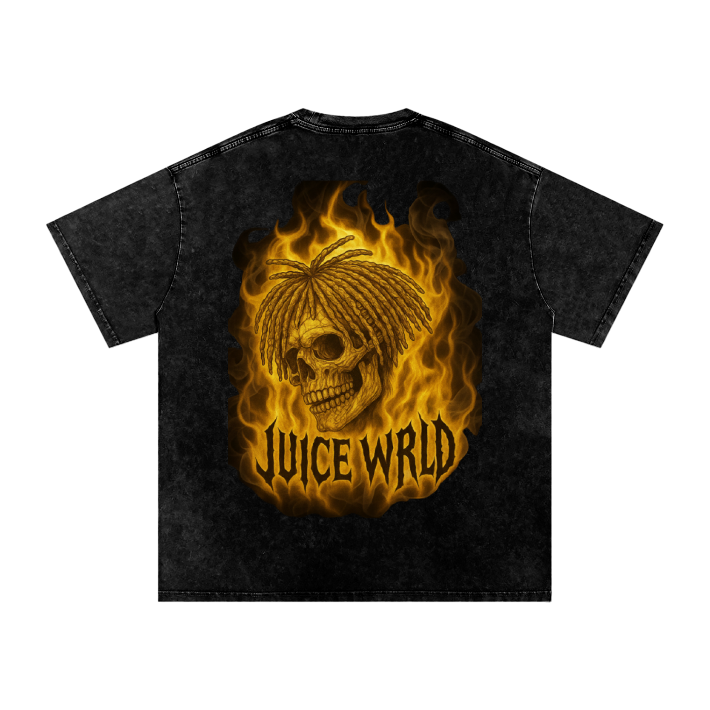 Snow Washed Oversized Cotton T-Shirt