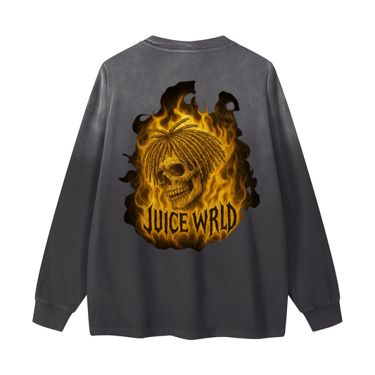 Gradient Washed Long Sleeve T-Shirt