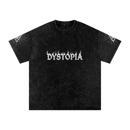 Snow Washed Oversized Cotton T-Shirt