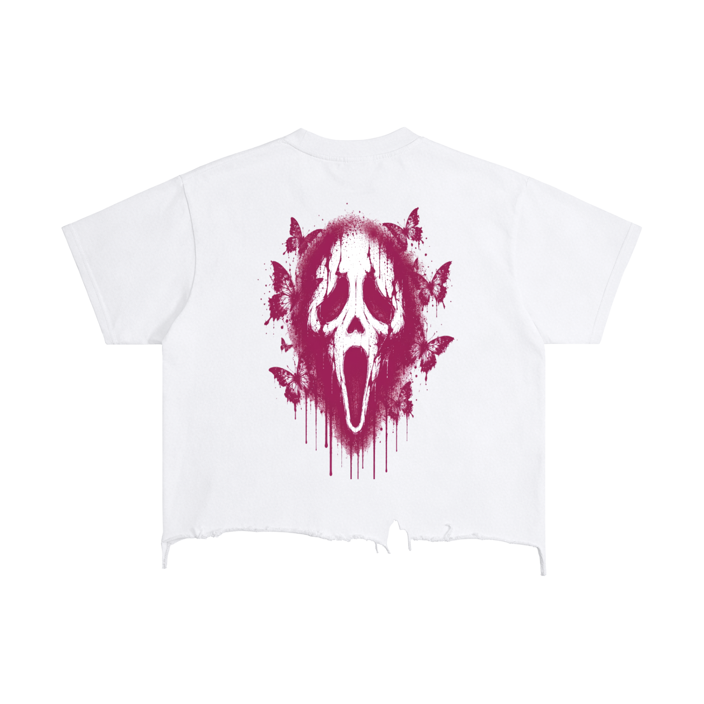 Vintage Wash Boxy Distressed Hem T-Shirt