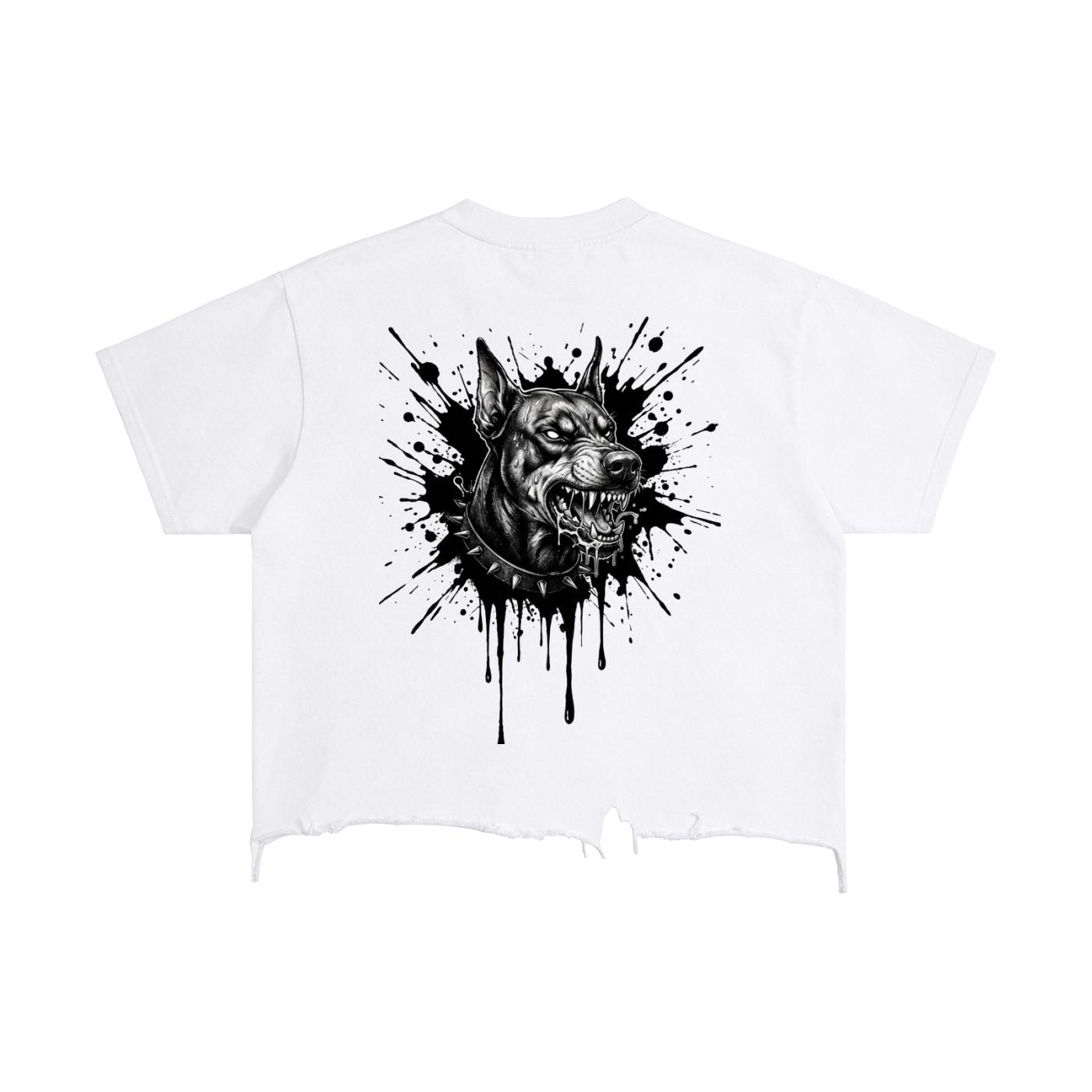Vintage Wash Boxy Distressed Hem T-Shirt